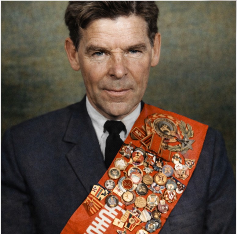 Portrait of Rashid Nezhmetdinov, chess International Master (never awarded GM title)