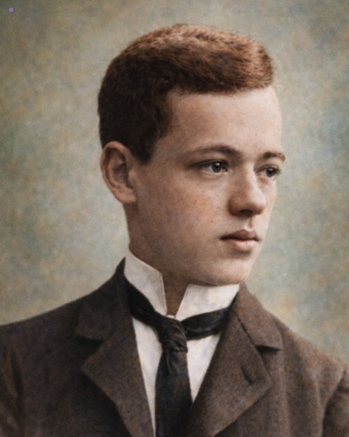 Portrait of Rudolf Spielmann, chess Leading tournament player (1900s–1930s)